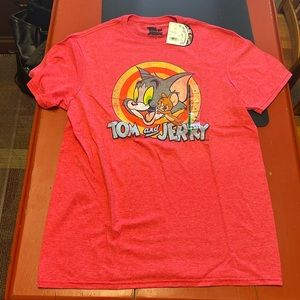Warner Bros Tom and Jerry Size Medium Men’s Tee Shirt NEW WITH TAGS